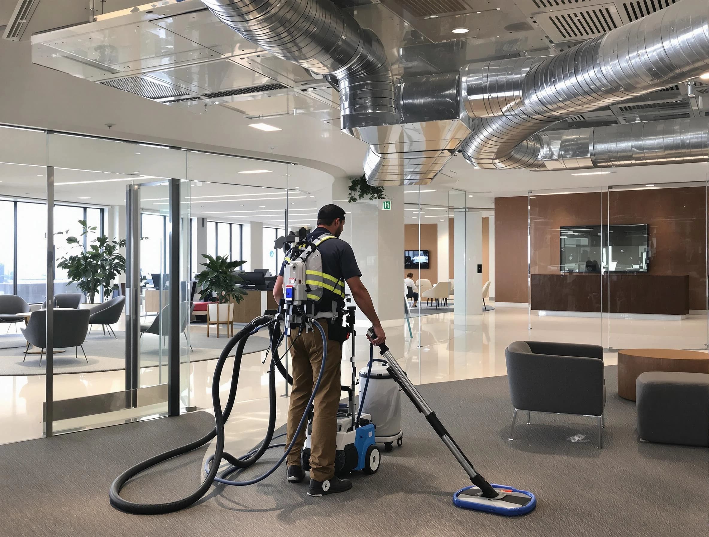 Commercial duct cleaning service by Holladay Air Duct Cleaning in Holladay