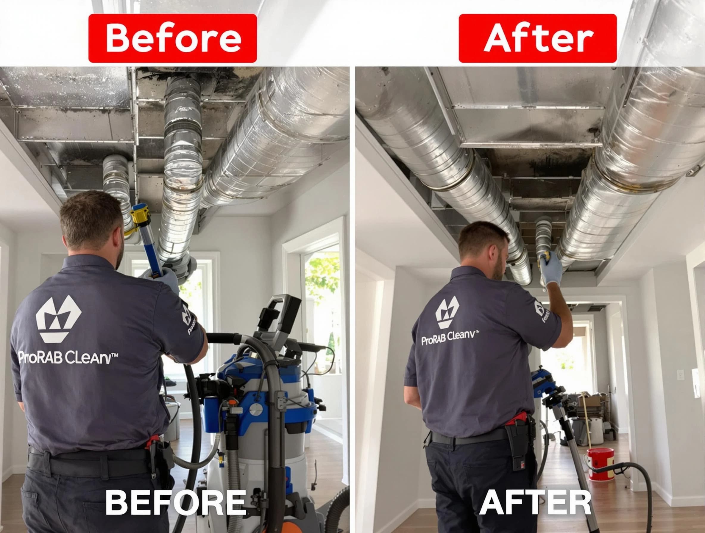 Holladay Air Duct Cleaning expert performing thorough residential duct cleaning in a Holladay home