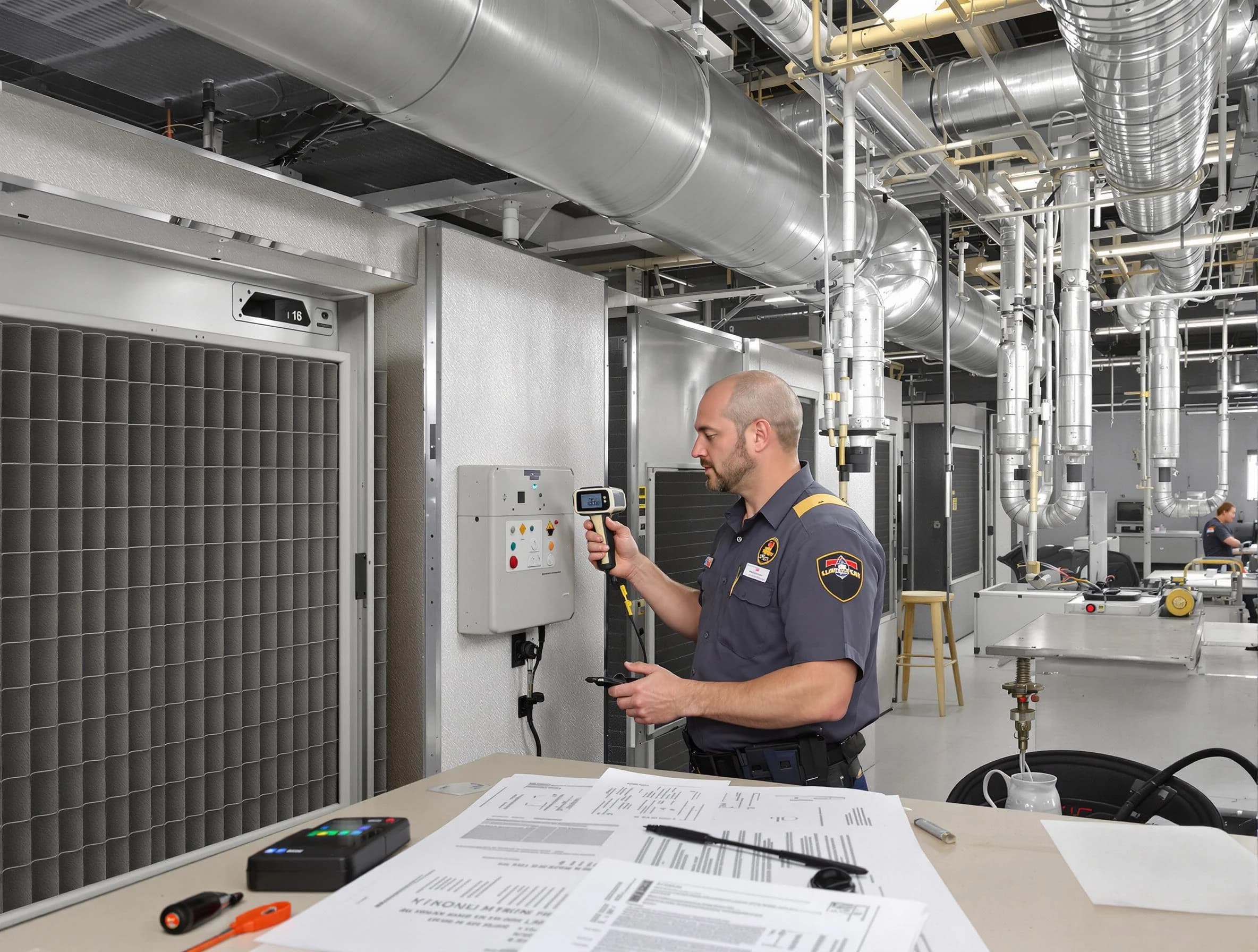 Professional filter system inspection by Holladay Air Duct Cleaning in Holladay