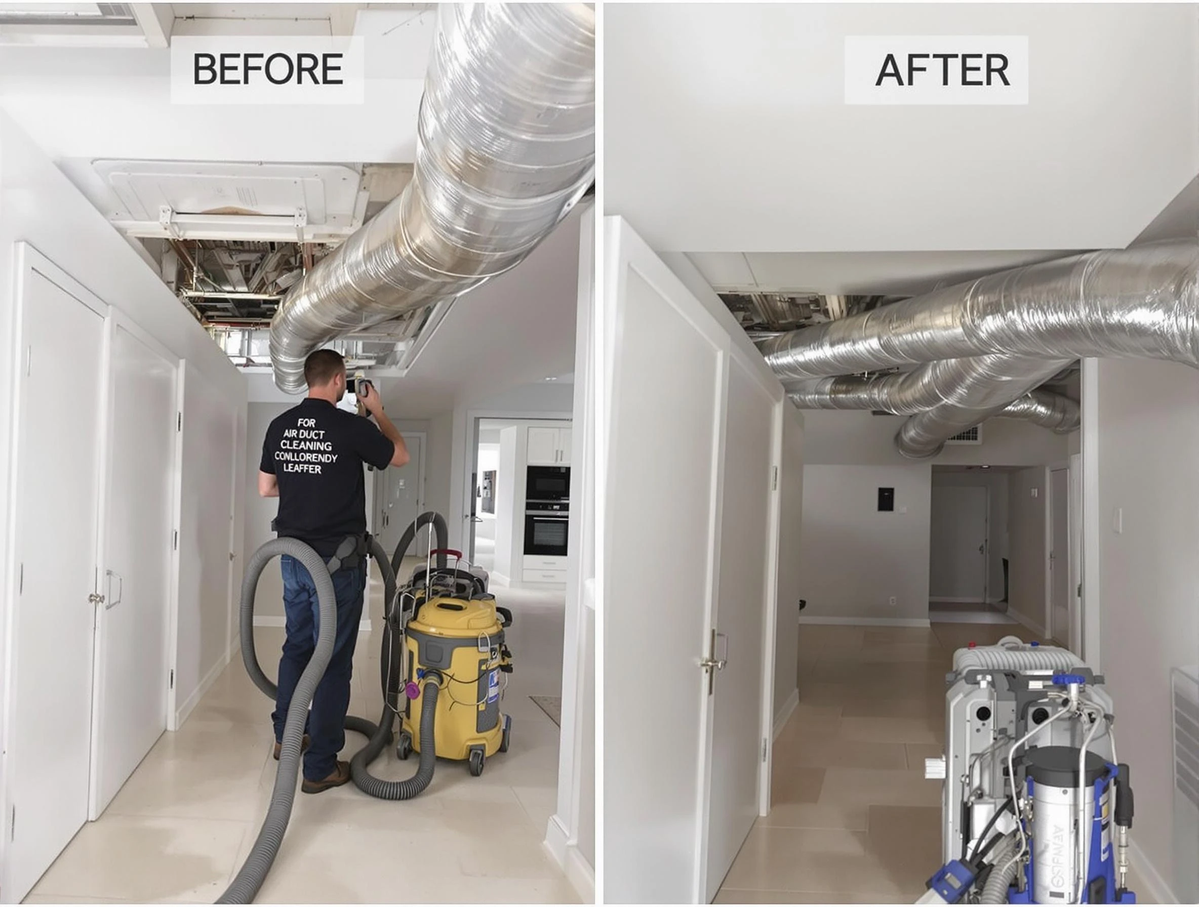 Holladay Air Duct Cleaning professional performing thorough air duct cleaning in Holladay