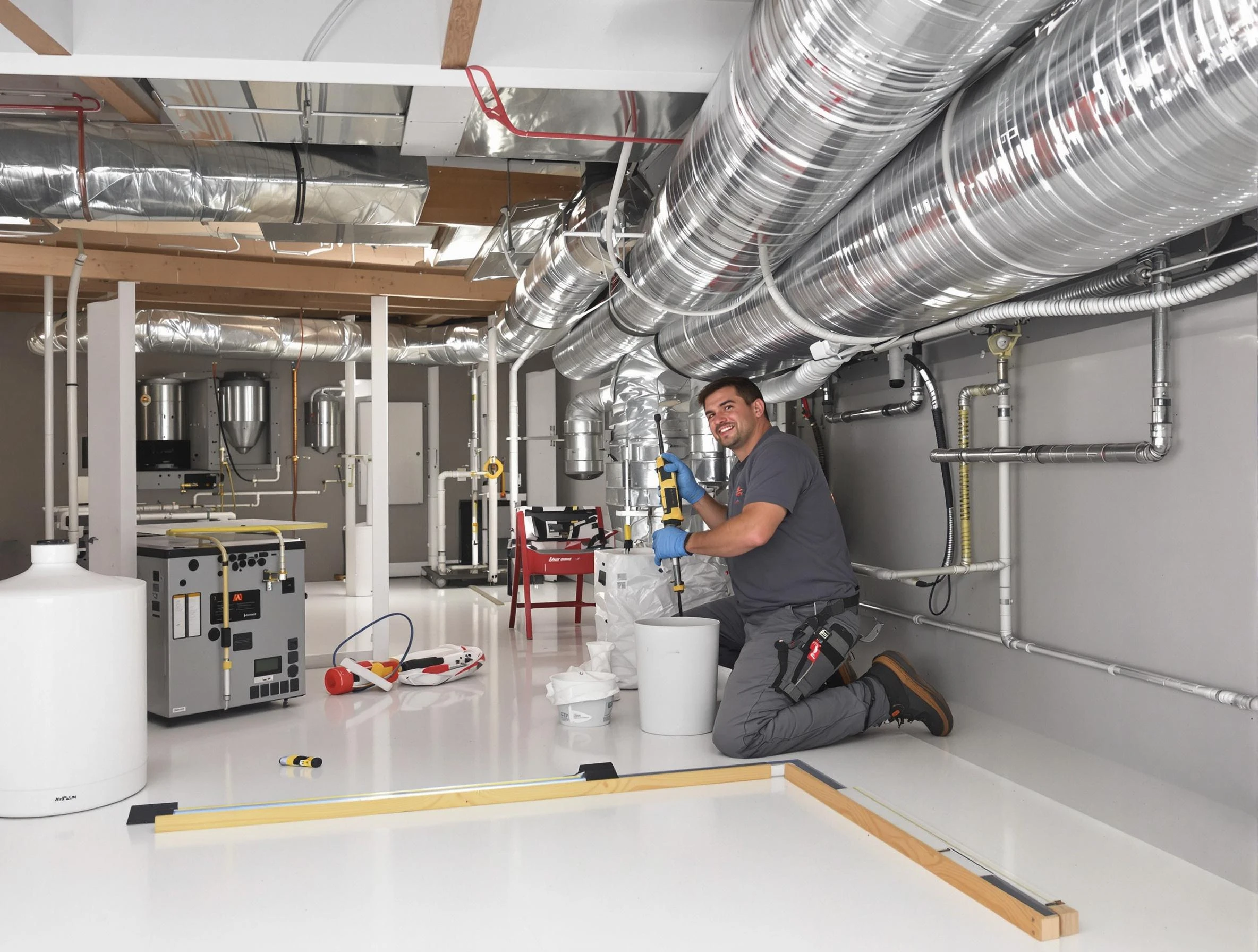 Professional duct sealing service by Holladay Air Duct Cleaning in Holladay